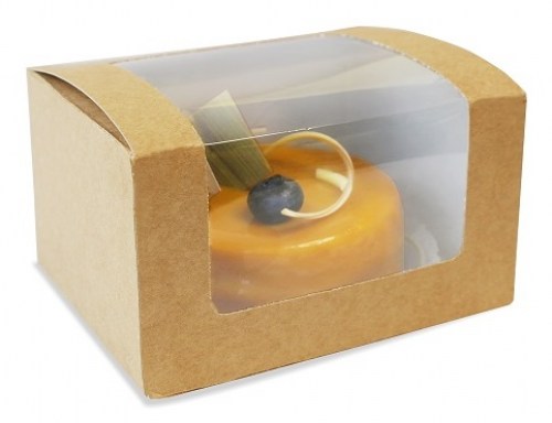 Pastry Window Box (Χάρτινο Κουτί Kraft  με Διάφανο Παράθυρο)
